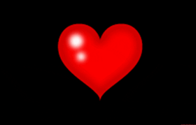 Gif animé coeur rouge
